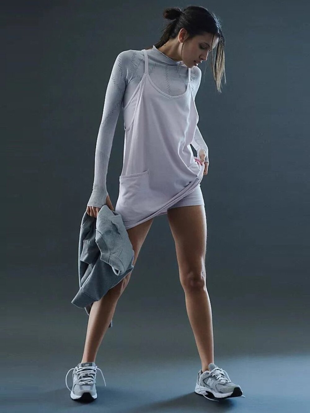 Free People Movement Hot Shot Logo Mini Dress NWOT - Picture 4 of 11